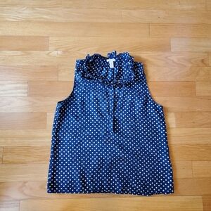 J. Crew Tank Top shirt polka dot size 12